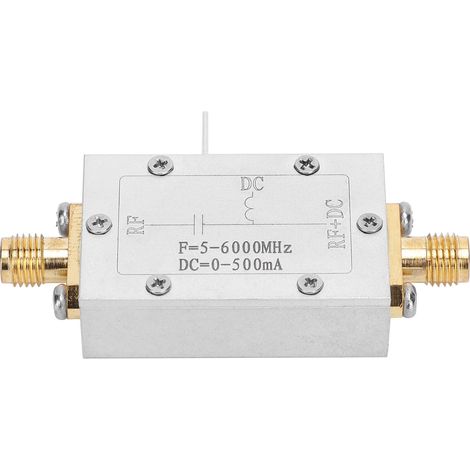 HF-DC-Blockvorspannung 5–6000 MHz, Vorspannung aus Aluminiumlegierung, elektronische Bauteile, Industriebedarf (1/5)