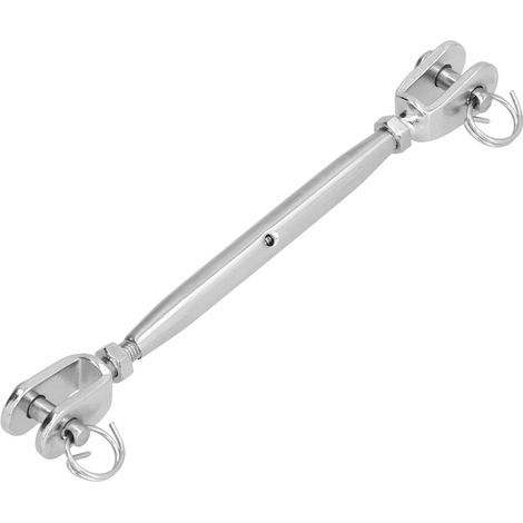 Kit garde-corps câble acier inox 304 tendeur m6 crochet œil pour câble acier 1/8 pouce rampe extérieur intérieur (1/5)