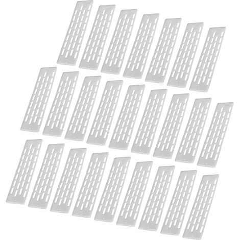 Plaques de Porte Abs Blanc Anti-évasion de Ruche 25 Pièces Épaisseur 4mm, pour Apiculture et Usage sur Ruche, Installation Simple, Lot de 25 Pièces (1/5)