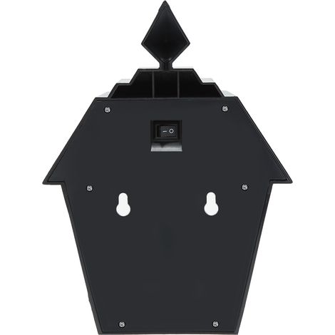 Sechseckige LED-Solar-Stehleuchte zur Wandmontage für den Außenbereich, geeignet für Hof und Garten – ABS – Schwarz/Weiß – Warmweißes Licht – 19 cm (1/5)