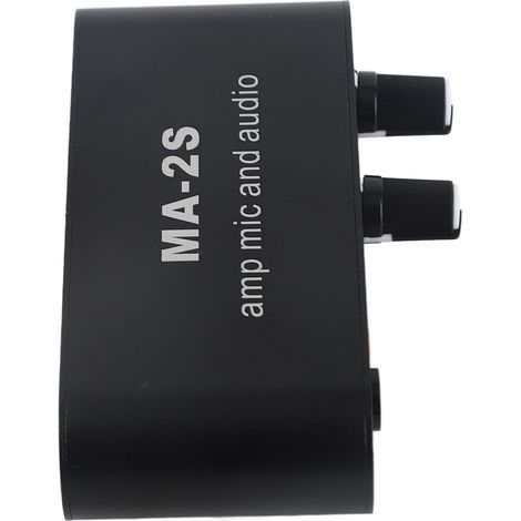 Préampli audio stéréo compact 3 sorties boîtier aluminium ABS ampli casque pour enceinte (1/5)