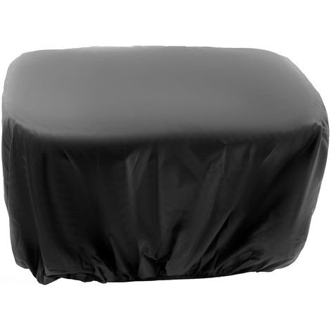 Copertura per cestino da bicicletta, impermeabile, 54 x 47 cm, nera, tela impermeabile, grande (1/5)