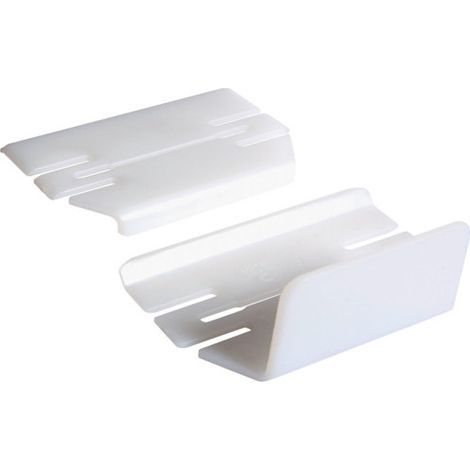 Jeu d'éclisses queraz pour GBD50100 RAL 9016 Pure - HAGER GBD501009