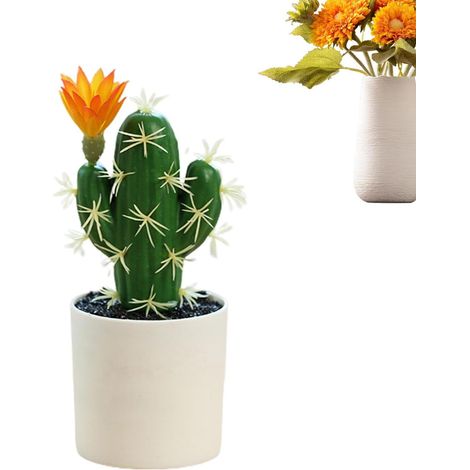de cactus artificielles en pot succulentes décoratives pour intérieur, bureau, table, étagère, petites artificielles pour décoration de magasin (1/5)