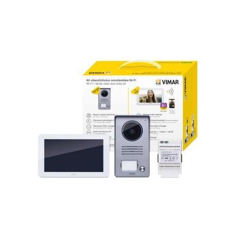 Kit portero vídeo Vimar pantalla táctil 7 pulgadas aluminio