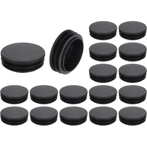 Juego de 18 tapas para patas de sillas  Tapas cuadradas para tubos metálicos, sillas, sofás, mesas y estantes de 48 mm (1/5)