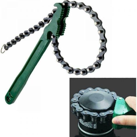 CHIAVE A CATENA PER FILTRO DELL'OLIO IN ACCIAIO FORGIATO REVERSIBILE 400mm (1/5)