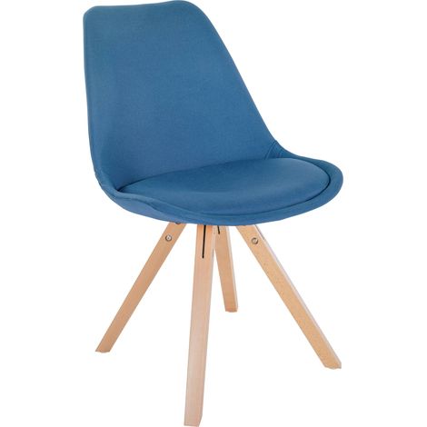 Sedia Sofia Tessuto blu natura (quadrato) (1/5)