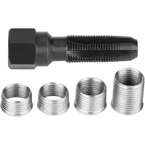 BUNTHAUS kit filetage bougie, SL.GT,5 pcs Kit Réparation de Filetage de Bougie d'allumage de 14 mm, Ensoleillé (1/5)
