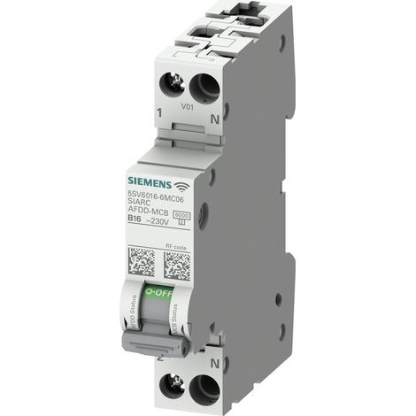 Siemens 5SV60166MC16 5SV6016-6MC16 Interruttore di protezione antincendio 2 poli 16 A (1/2)