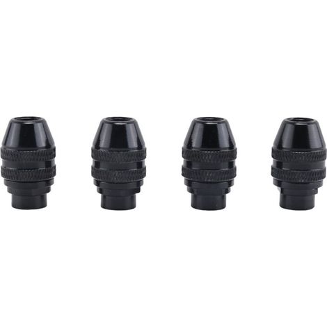 4 pièces mandrin changement rapide universel sans clé pour meuleuse 0.4-3.2mm (1/5)