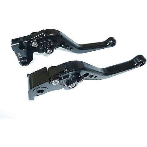 Aplicable a DL650 VSTROM 2004 - 2010 JUEGO DE MANETAS DE FRENO Y EMBRAGUE CORTAS NEGRAS PARA CARRERAS, PISTA Y CARRETERA ( )