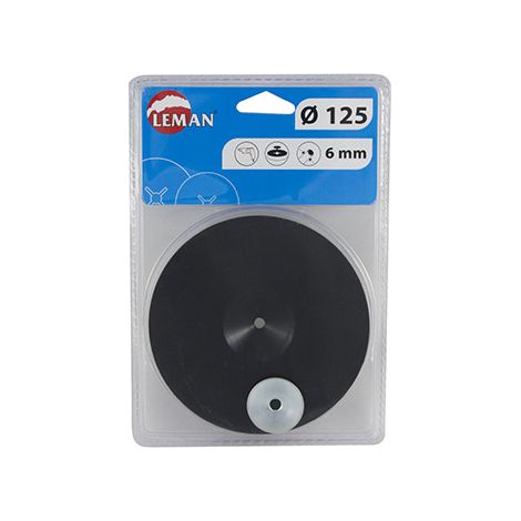 LEMAN Plateau caoutchouc pour disque fibre (1/2)