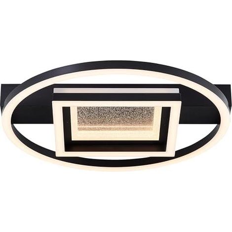 Lámpara de techo Elegante Brilliant Negra 37 cm de diámetro (1/3)