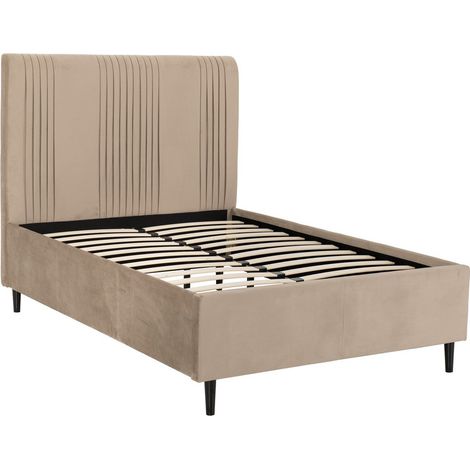 Maine 5 Feet Bed Frame - L217 x W138 x H159 cm - Taupe