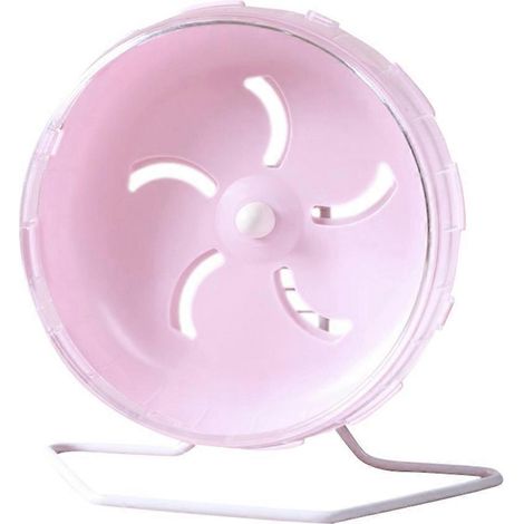 Roue d'exercice silencieuse pour hamsters, rats et petites souris, avec supports et accessoires. (1/5)