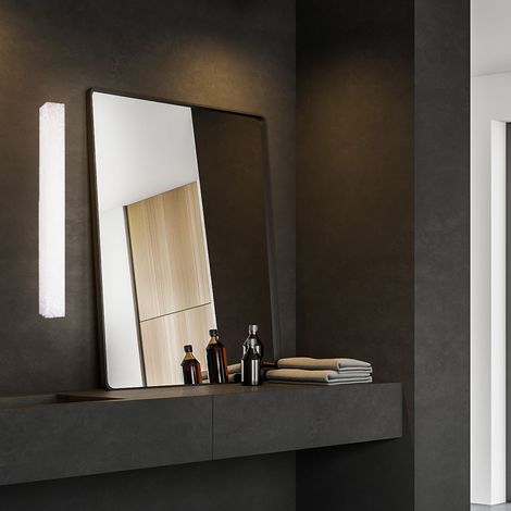 Wand Leuchte Wohnzimmer silber Aluminium Diele warmweiß Globo 48891W