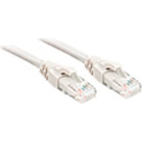 LINDY 48090 RJ45 Patchkabel CAT 6 U/UTP 0.30 m Weiß 1 St.