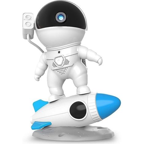 Proyector de cohetes,astronautas y galaxias,lámpara de luz nocturna,proyector de cielo estrellado para películas,proyección de alta definición