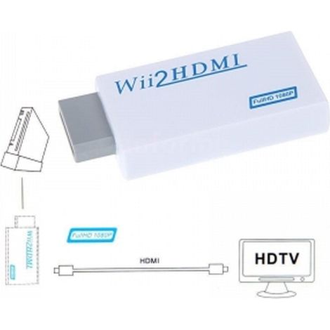 WII2HDMI  Adaptador Convertidor HDMI para Nintendo Wii a HDMI (Wii2HDMI) 1080P 720P  Conexion HDMI (1/3)