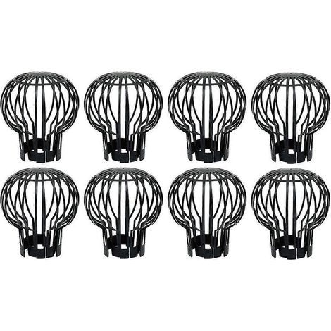 Set di 8 griglie di plastica per grondaie – raccoglitori di foglie per pluviali (1/5)