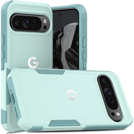 (Vert clair, Google Pixel 8a) Coque de téléphone blindée OTT anti-chute de qualité militaire, robuste et durable, coque de protection antichoc. (1/3)