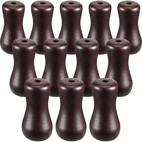 Accessoires pour rideaux en bambou, pendentifs aveugles 12 pièces, glands en corde de bois pour stores, pendentifs en bois marron, pour abat-jour en aluminium, plante de jardin et artisanat (1/5)