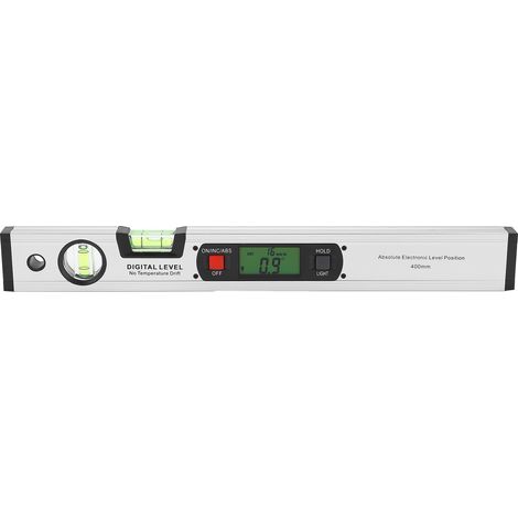 400 mm digitaler Winkelmesser, elektronische Wasserwaage, Messbereich 0°-90°, Genauigkeit 0,2° (1/5)