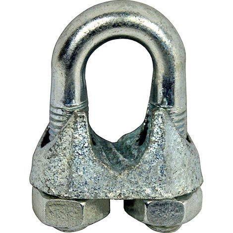 Pince Serre-câble en acier zingué, gris, 12 mm (1/5)