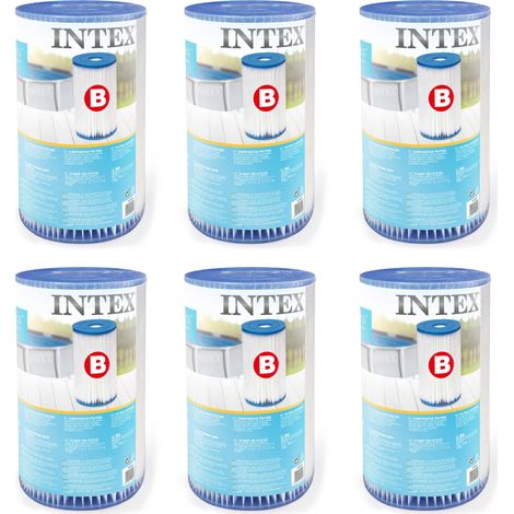 INTEX 29005 Ricambio cartone cartuccia per pompa filtro acqua piscina modello B Pezzi 6