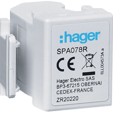 Hager SPA078R Signalgeber für elektrischen Schutz