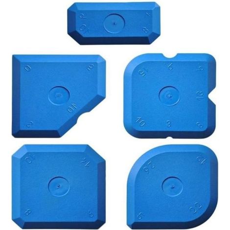 Outil De Calfeutrage - Mastic D Étanchéité En Silicone - Pour Finition Coulis - Bleu - 1 Pièce