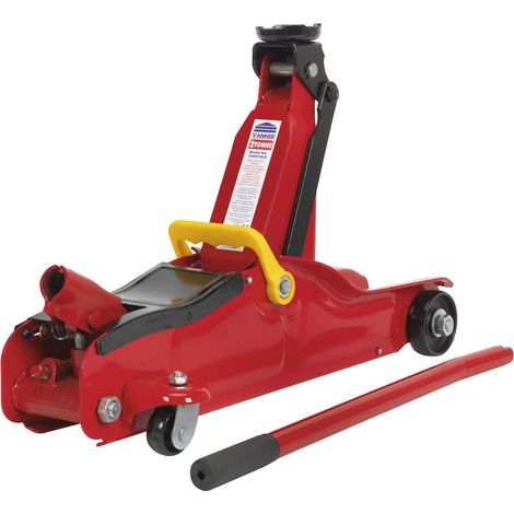 Sealey 1050CXLE Trolley Jack 2tonne Low Entry 85mm to 330mm Short Chassis