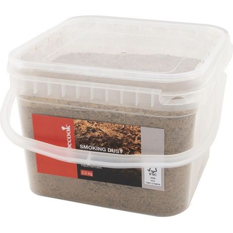 Seau de sciure pour fumage à froid Barbecook - Marron