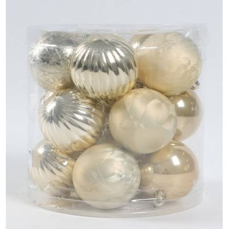 BDN 60MM X15 CHAMPAGNE ESMERILADO - Feeric lights & christmas (1/5)