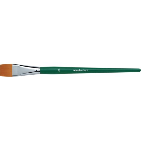 Pinceau d'artiste Fino, taille 20, pinceau en bois certifié FSC, pinceau plat en poils spéciaux pour la peinture acrylique, à l'huile et l'aquarelle, 01900000020