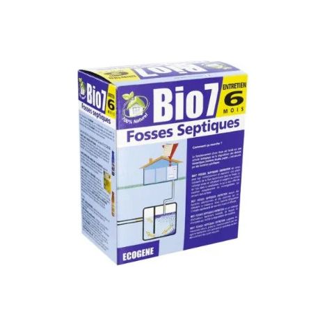 Wartung von Klärgruben, Bio7 6 Monate, 480g.