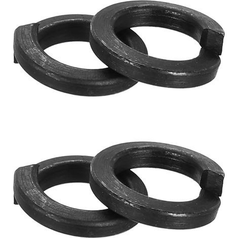 50 Pcs Rondelle Grower, Rondelle Grower M5 En Acier Inoxydable 304 Kit Assortiment De Rondelles De Blocage Pour Vis Boulons, Noir (1/5)