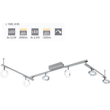 Eglo CARDILLIO 1 Faretto LEDLED, 3.3 W, Alluminio/Cromato (1/5)