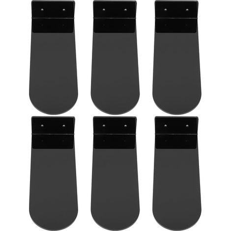 Étagère à Chaussures Murale en Acrylique Noir, Porte-Chaussures Suspendu Décoratif pour Rangement de Baskets, Set de 1 pour Affichage de Collection (1/5)