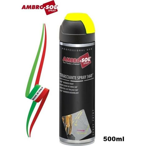 SPRAY TRACCIANTE FLUORESCENTE AMBROSOL 500 ml - Giallo