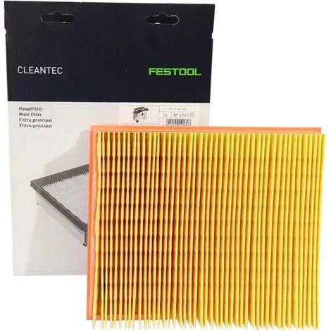 (1 pièce) Élément filtrant pour broyeur à sec compatible avec les filtres pour aspirateurs à poussière FESTOOL 26L/36L/48L (coton). (1/4)