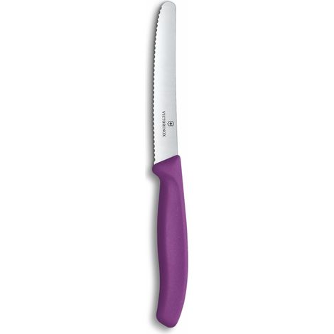Couteau de cuisine Victorinox 6.7835.C1 lame dentelée manche violet