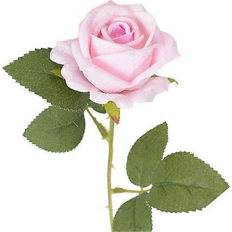 Branche de rose artificielle avec tige, composition florale pour la maison, les mariages et les fêtes, en intérieur et en extérieur. Fleurs artificielles pour la maison et l'extérieur.rose (1/5)