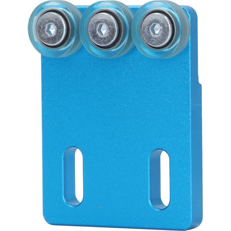 Roue auxiliaire à plaque étroite pour plaqueuse de chants bleue afin d'éviter les déviations d'alimentation accessoires pour plaqueuse de chants 3 roues (1/5)