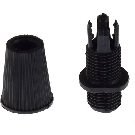 Serre-câble plastique noir pour fixation de câbles électriques – compatible douilles et rosaces – trou Ø10 mm – lot de 10 pièces