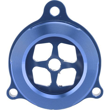 Cryfokt Bouchon de Filtre à Huile Moteur Transparent, usiné CNC pour 700 700R, Surface Anodisée pour un Attrait Esthétique amélioré, Protège le Moteur des Contaminants (BLUE). (1/5)