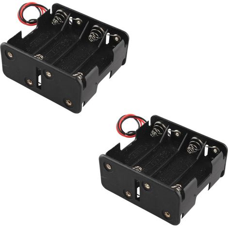 2-teilige Batterieaufbewahrungsbox für 12V-Batterien (8 AA-Batterien)