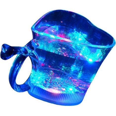 Gobelets lumineux LED colorés en forme de cœur (1/4)