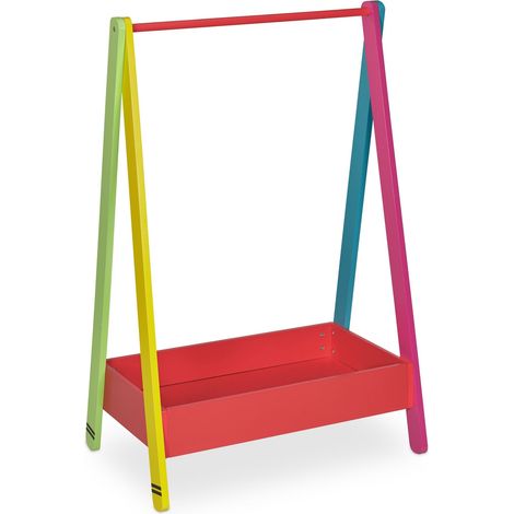 AppendIABiti per bambini multicolore 80 x 40 x 30 cm design stabile e pratico in legno rosso 130011084